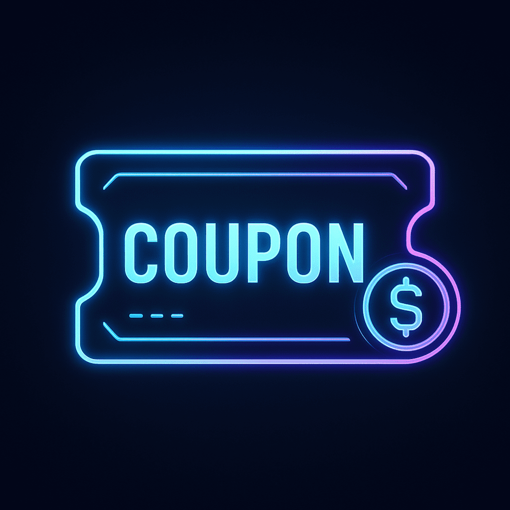 20251002_1211_Futuristic Coupon Icon_simple_compose_01k6jtzyazfttbdd1c6wjhbv74