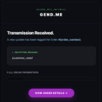 Customer Note (Customer) Email Template
