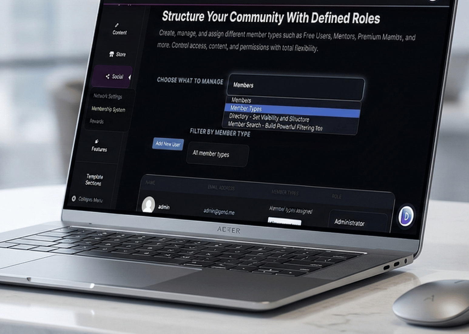 Membership and Tiered Access Dashboard