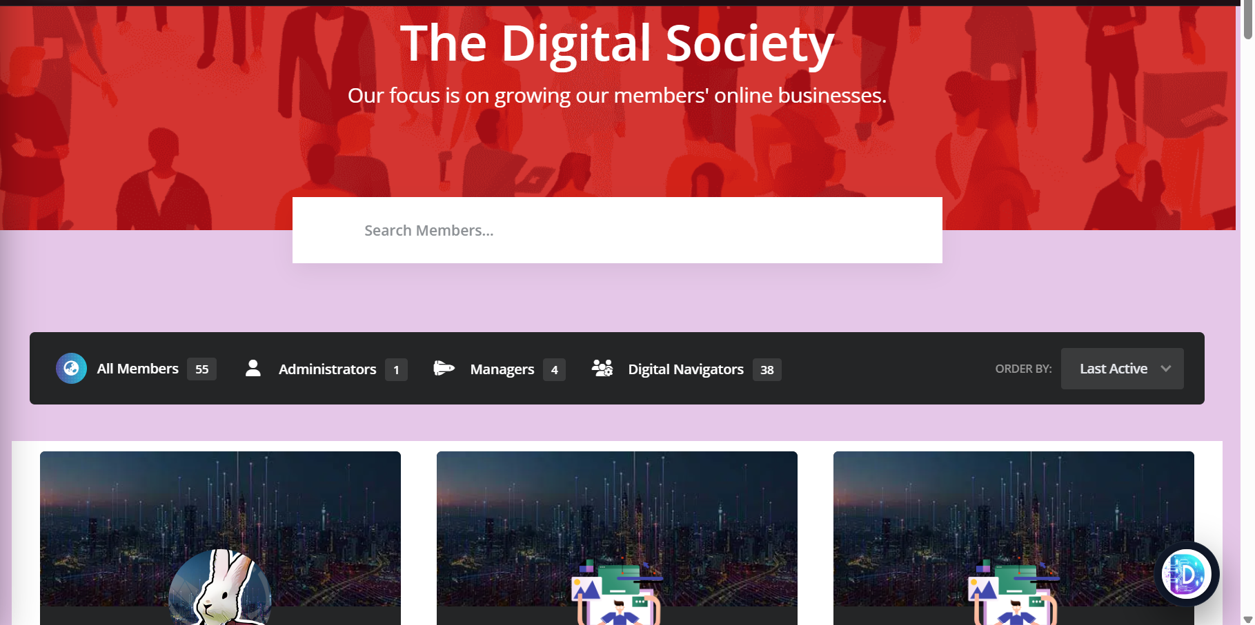Custom Member Directory Product Interface