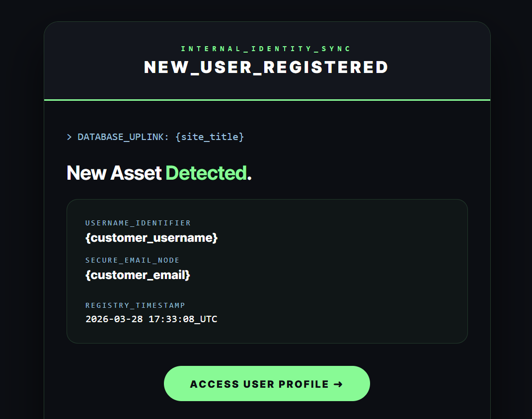 New User Welcome Architecture