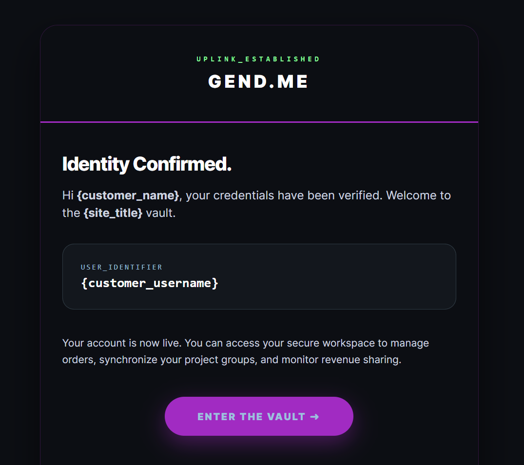 New User Welcome Architecture