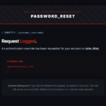 Password Reset Email Template