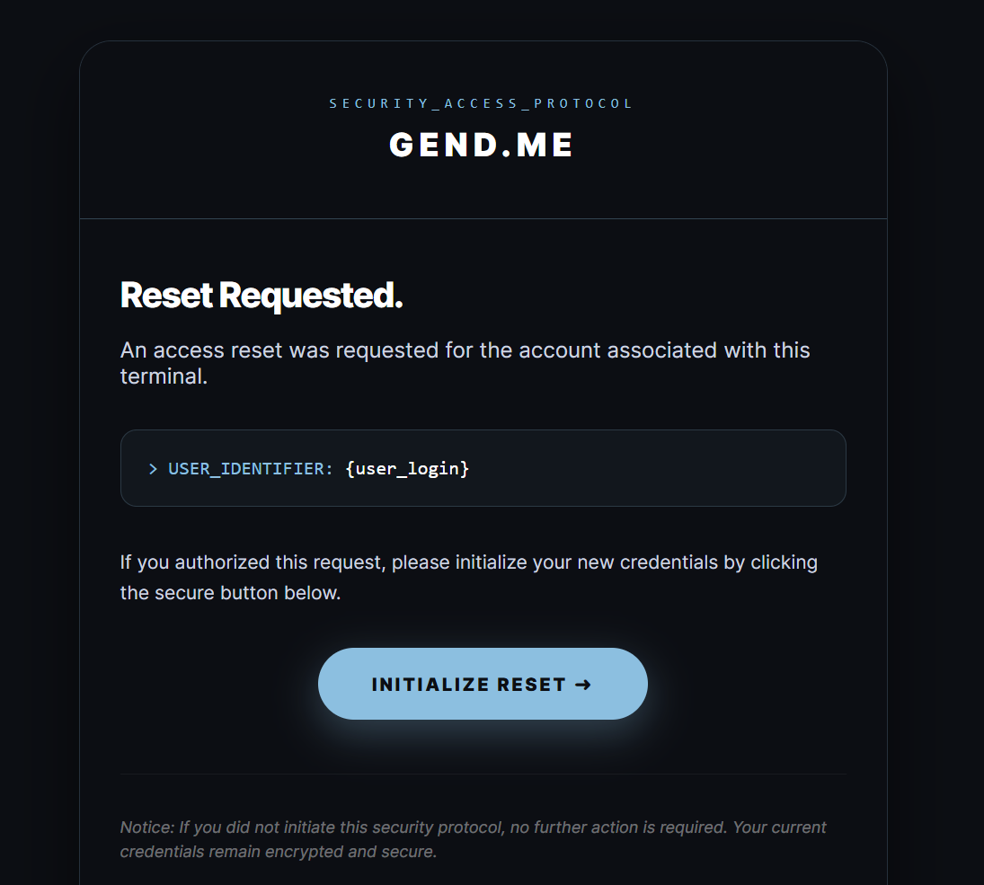 Secure Store Account Recovery Interface