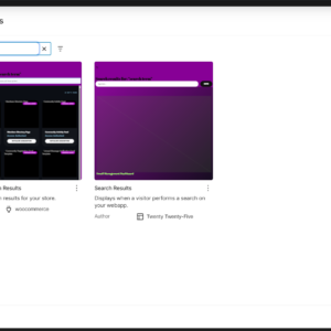 Search Results Template