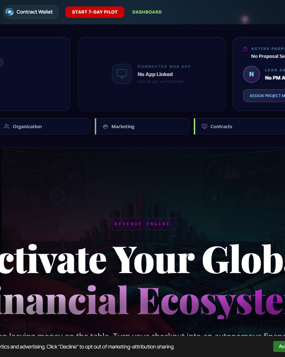 Activate the payments gateway for your web app from your group.